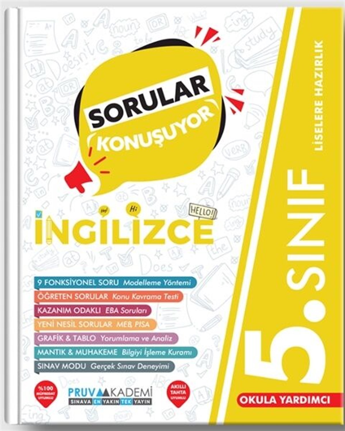 Pruva Akademi 5. Sınıf İngilizce Sorular Konuşuyor Soru Bankası