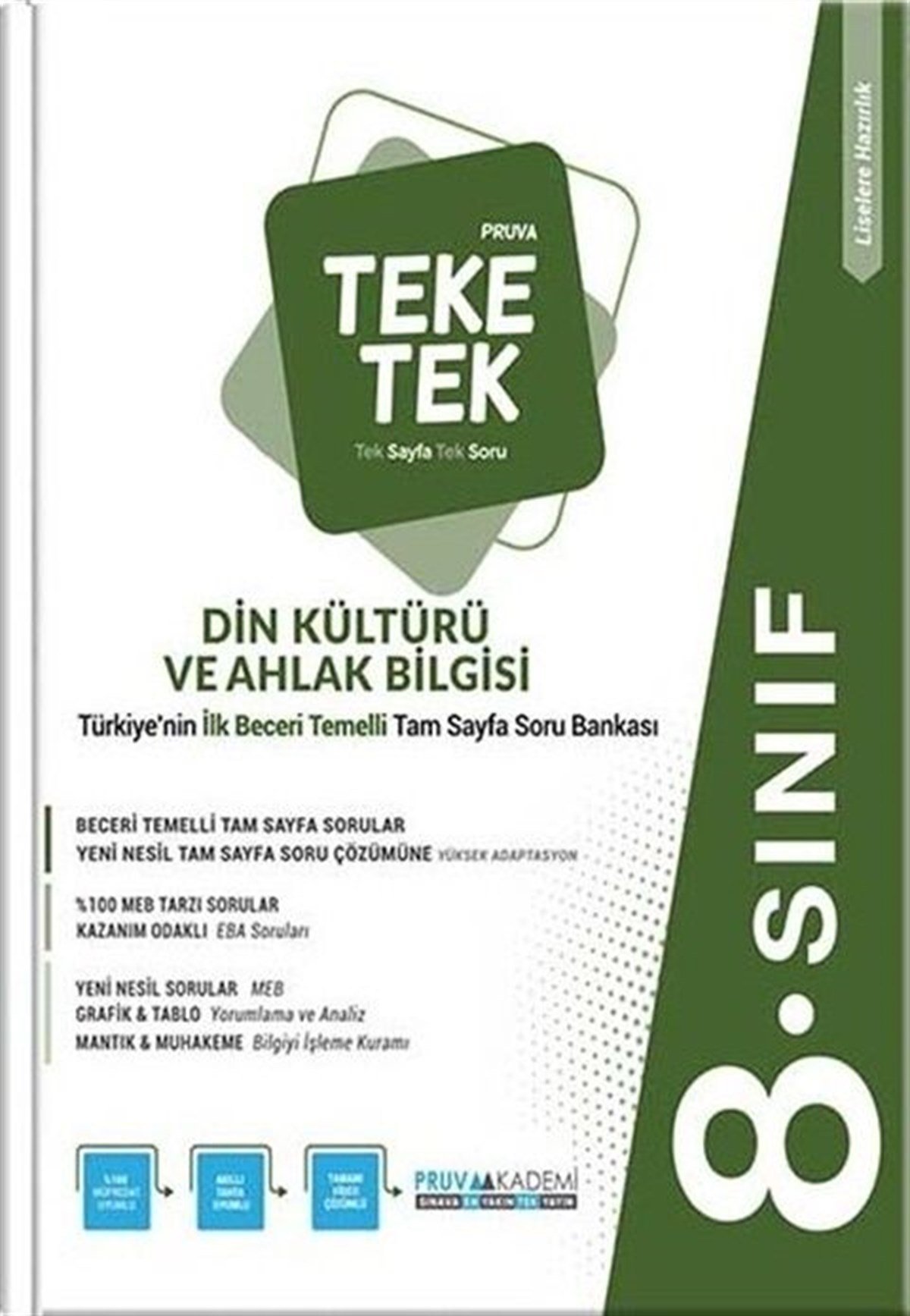 Pruva Akademi 8. Sınıf Din Kültürü ve Ahlak Bilgisi Teke Tek Soru Bankası