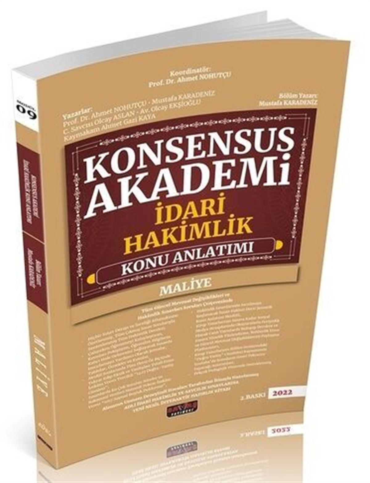 Savaş Yayınları Konsensus Maliye Konu Anlatımı