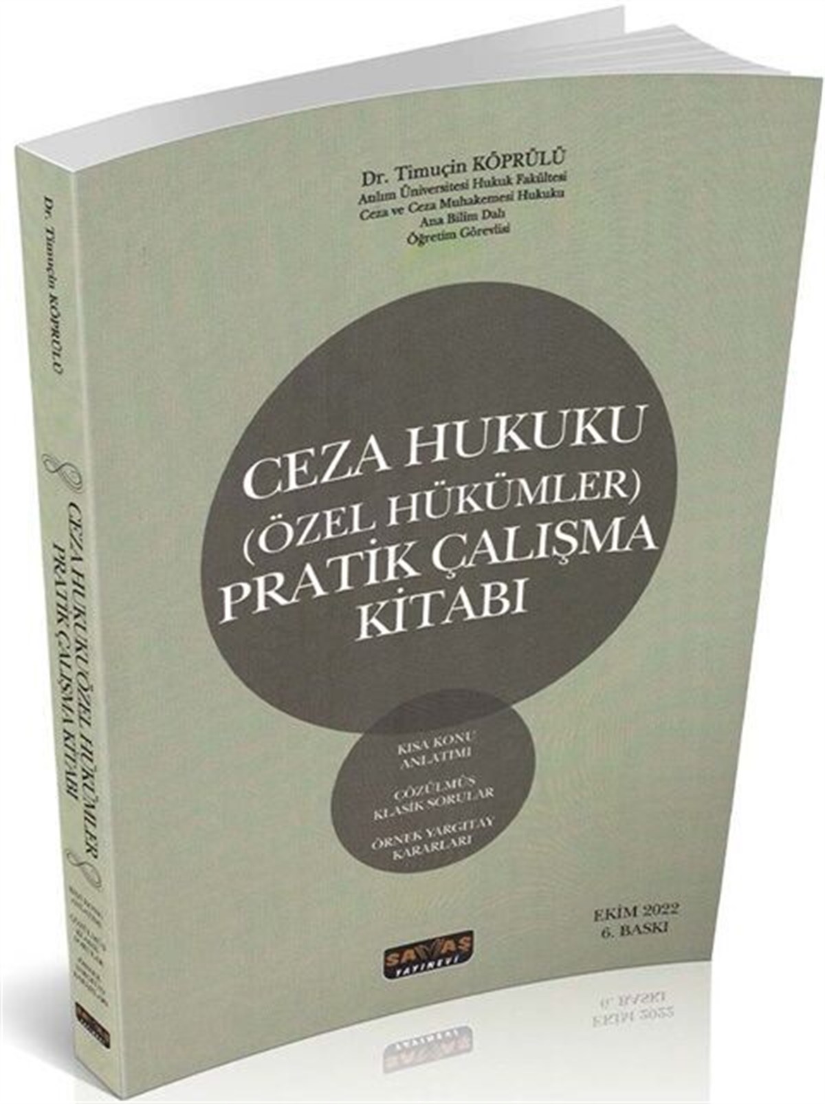 Savaş Yayınları Ceza Hukuku Özel Hükümler Pratik Çalışma Kitabı