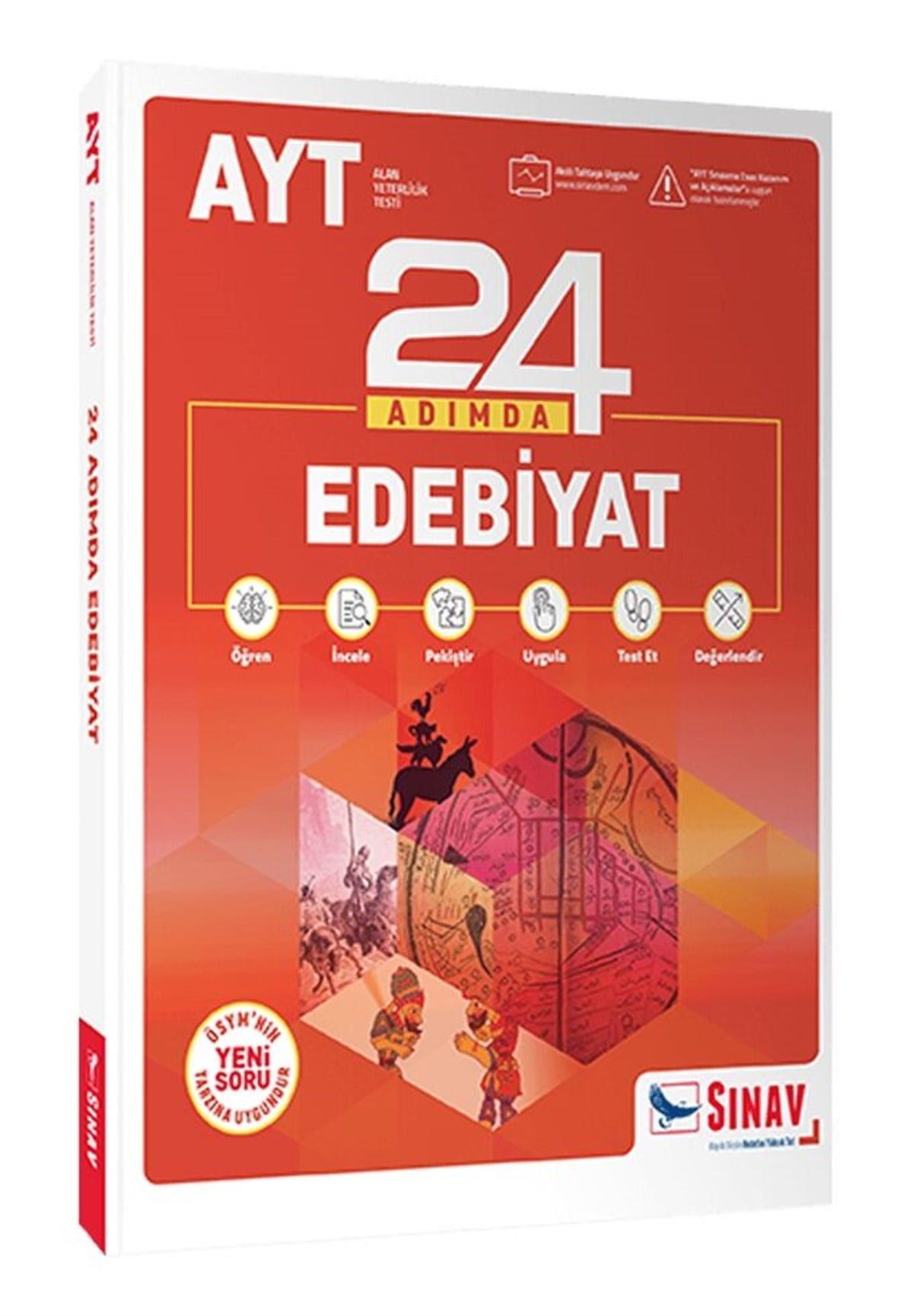 Sınav Yayınları AYT Edebiyat 24 Adımda Konu Anlatımlı Soru Bankası
