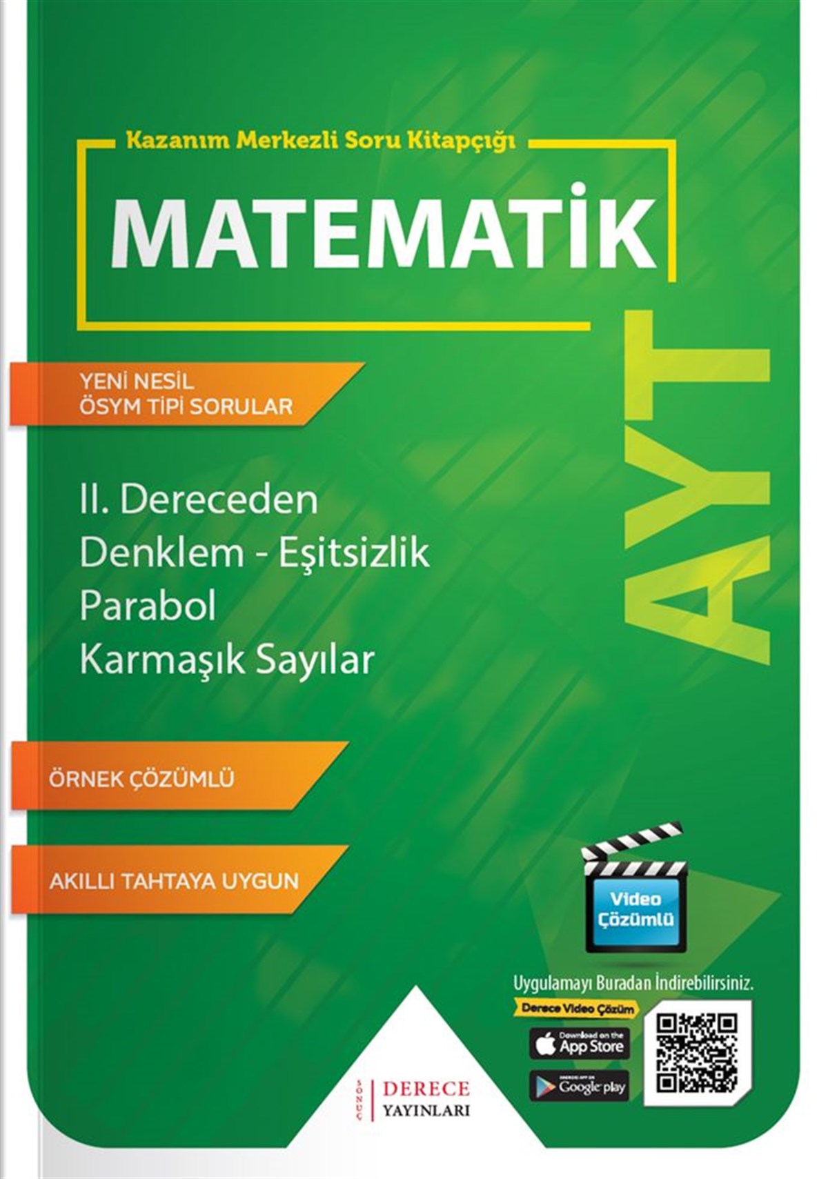 Sonuç Derece Yayınları AYT II.Dereceden Denklem Eşitsizlik Parabol Karmaşık Sayılar