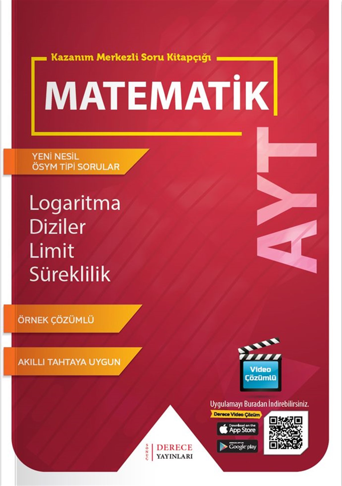 Sonuç Derece Yayınları AYT Logaritma Diziler Limit Süreklilik