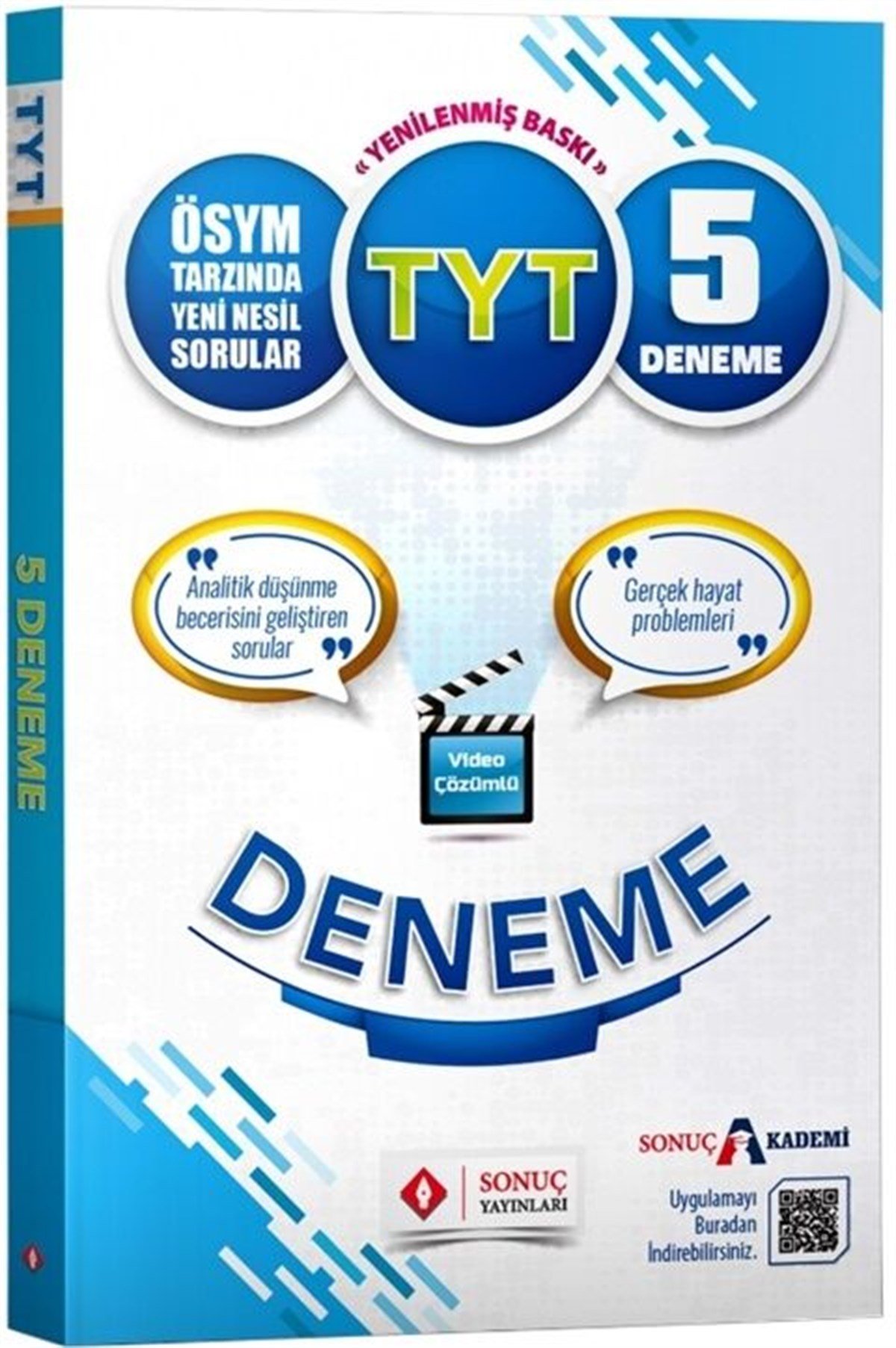 Sonuç Yayınları  TYT Video Çözümlü 5 Deneme