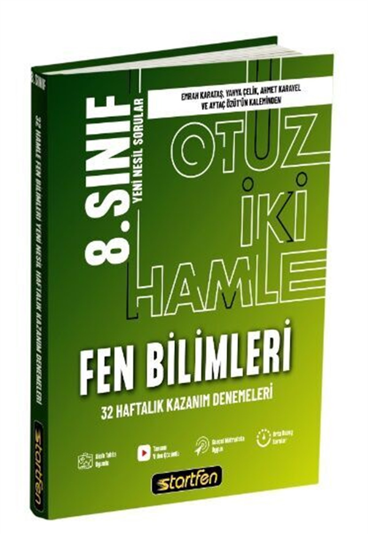 Startfen Yayınları 8. Sınıf Fen Bilimleri 32 Hamle Kazanım Denemeleri