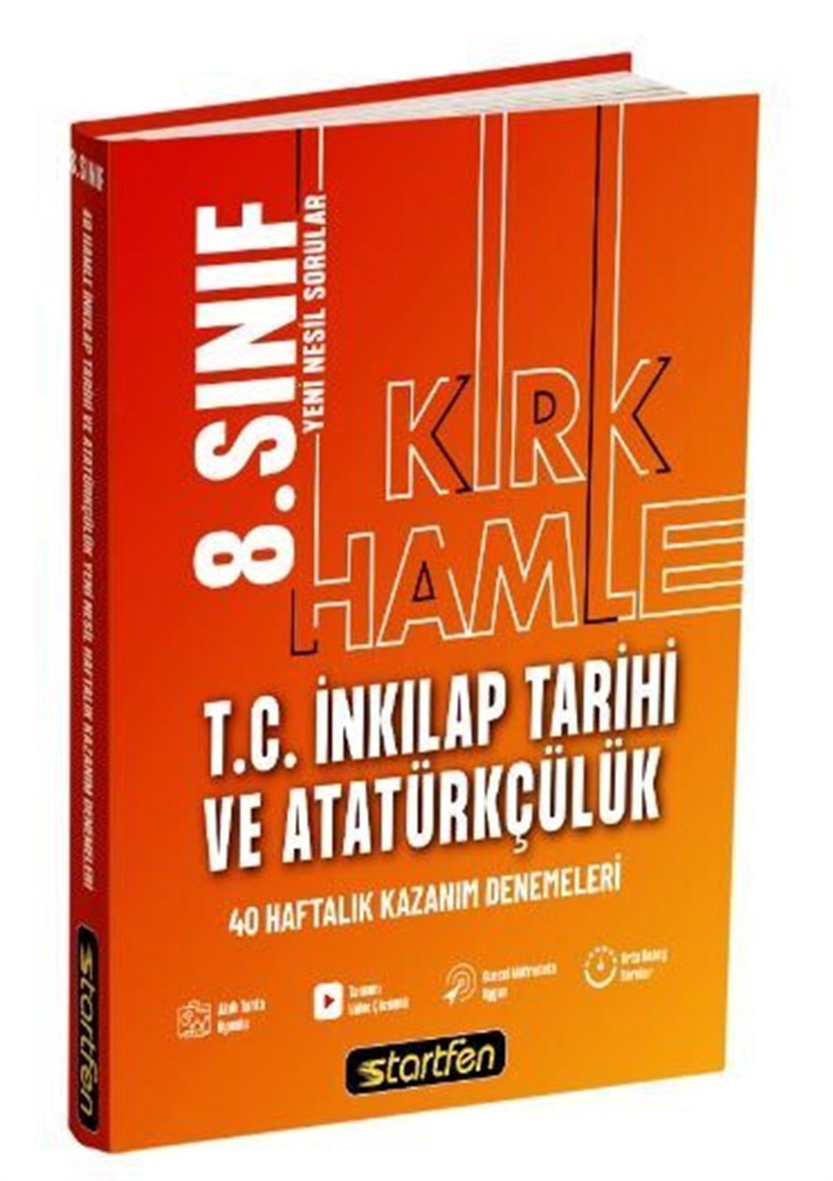 Startfen Yayınları 8. Sınıf T.C. İnkılap Tarihi ve Atatürkçülük 40 Hamle Kazanım Denemeleri