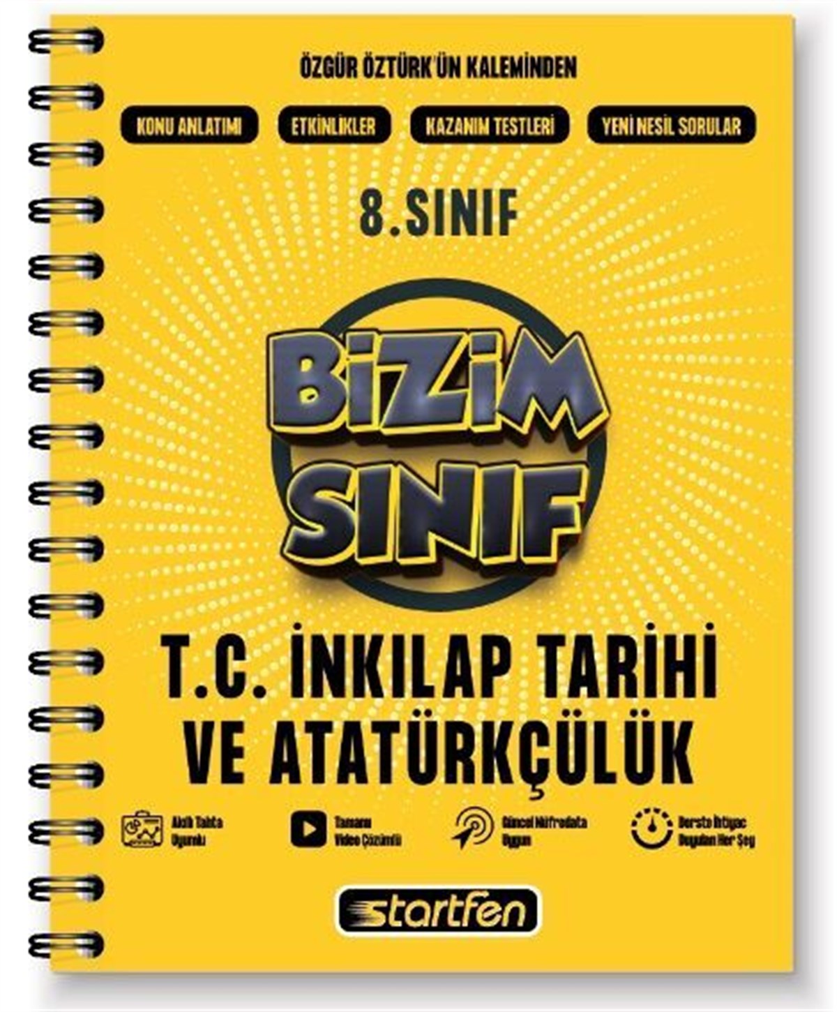 Startfen Yayınları 8. Sınıf T.C. İnkılap Tarihi ve Atatürkçülük Bizim Sınıf Etkinlikli Soru Bankası