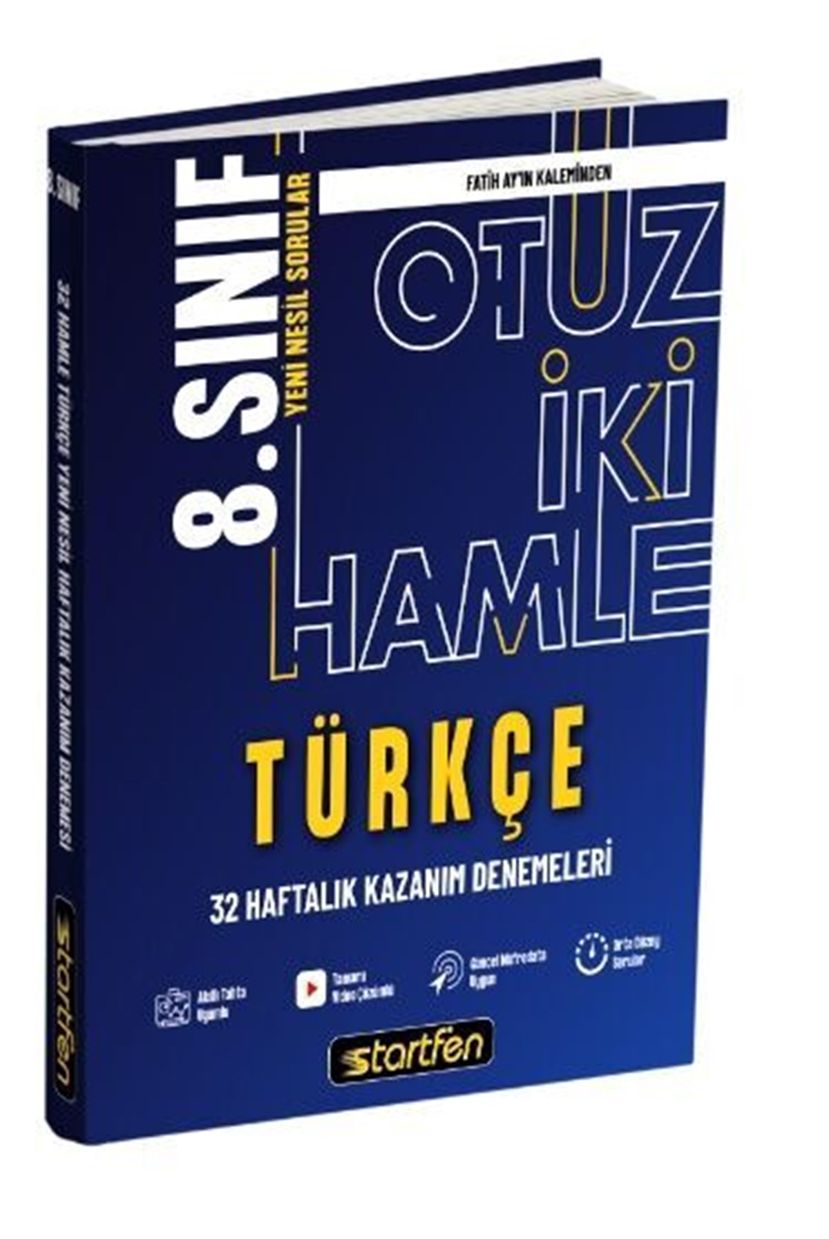 Startfen Yayınları 8. Sınıf Türkçe 32 Hamle Kazanım Denemeleri