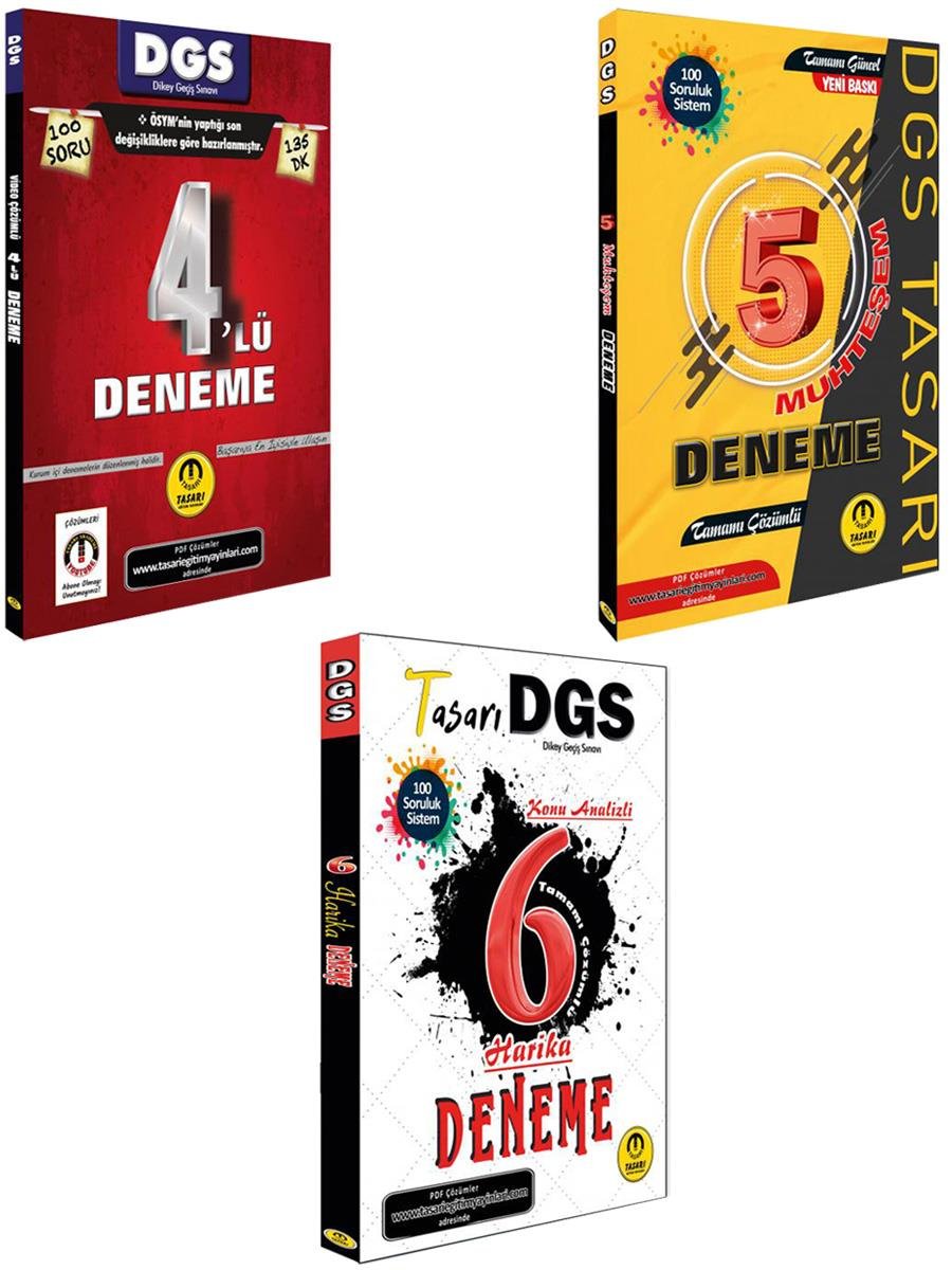 Tasarı Eğitim Yayınları 2026 Dgs Deneme Seti 3 lü