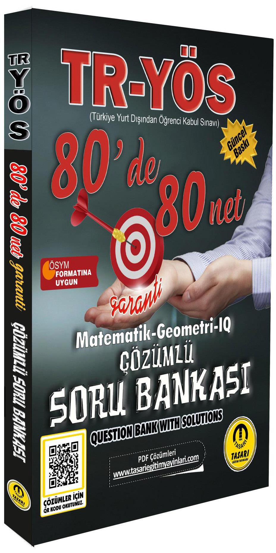 Tasarı Eğitim Yayınları 2026 TR-YÖS 80 de 80 net Matematik Geometri IQ Çözümlü Soru Bankası