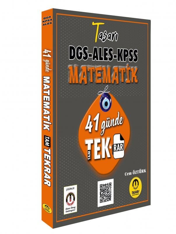 Tasarı Eğitim Yayınları DGS ALES KPSS Matematik 41 Günde Tekrar