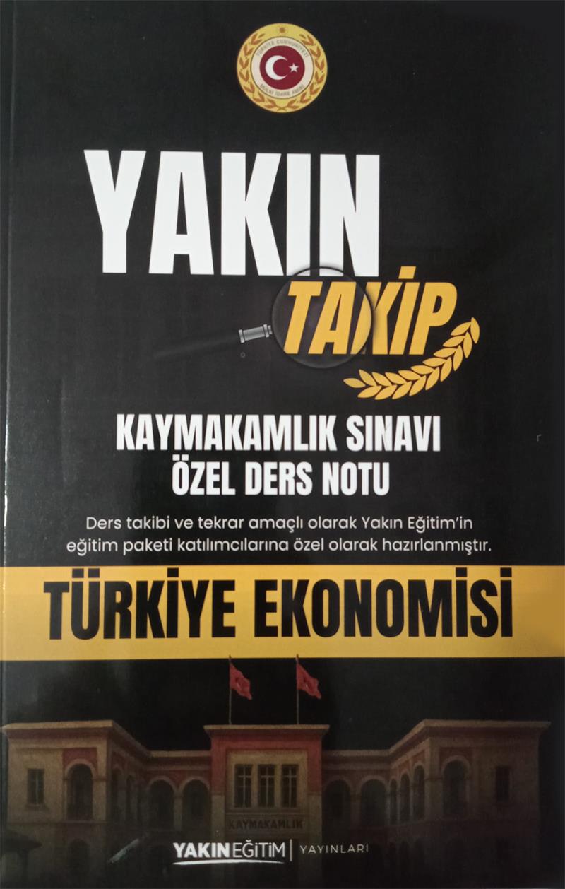 Yakın Eğitim Türkiye Ekonomisi Konu Anlatımlı Soru Bankası ve Denemeler