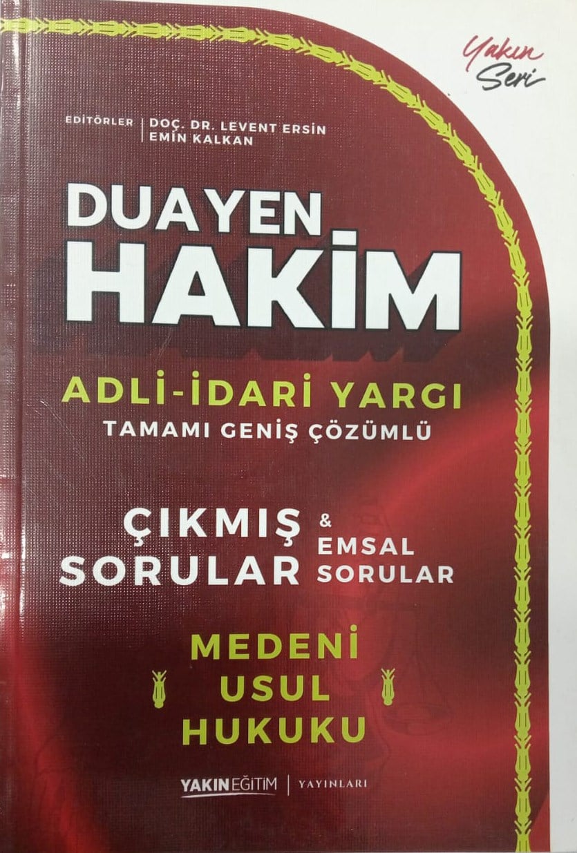 Yakın Eğitim Yayınları Duayen Hakim Adli-İdari Yargı Tamamı Geniş Çözümlü Çıkmış Sorular Medeni Usul Hukuku