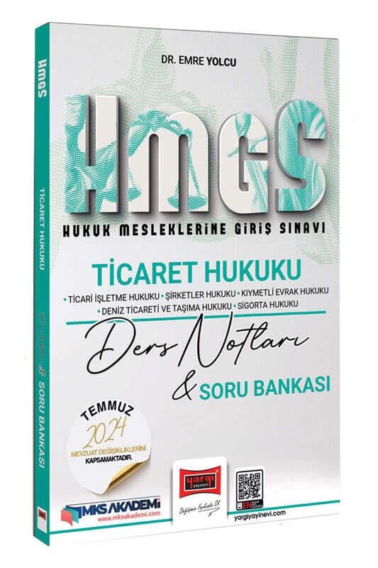 Yargı 2025 Hukuk Mesleklerine Giriş Sınavı Ticaret Hukuku Ders Notları Soru Bankası