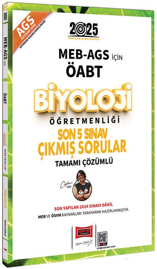 Yargı 2025 MEB AGS ÖABT Biyoloji Öğretmenliği Son 5 Sınav Çıkmış Sorular