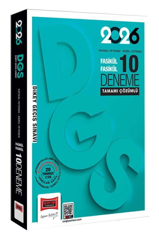 Yargı 2026 DGS Sayısal Sözel Yetenek Tamamı Çözümlü 10 Deneme