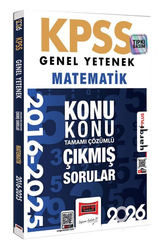 Yargı 2026 KPSS Genel Yetenek Matematik 2016-2026 Konu Konu Tamamı Çözümlü Çıkmış Sorular
