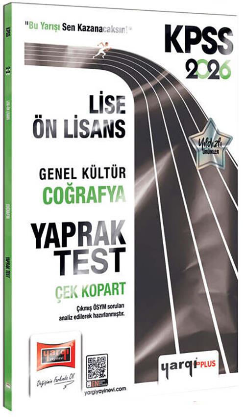Yargı 2026 KPSS Lise Ön Lisans Genel Kültür Coğrafya Çek Kopart Yaprak Test