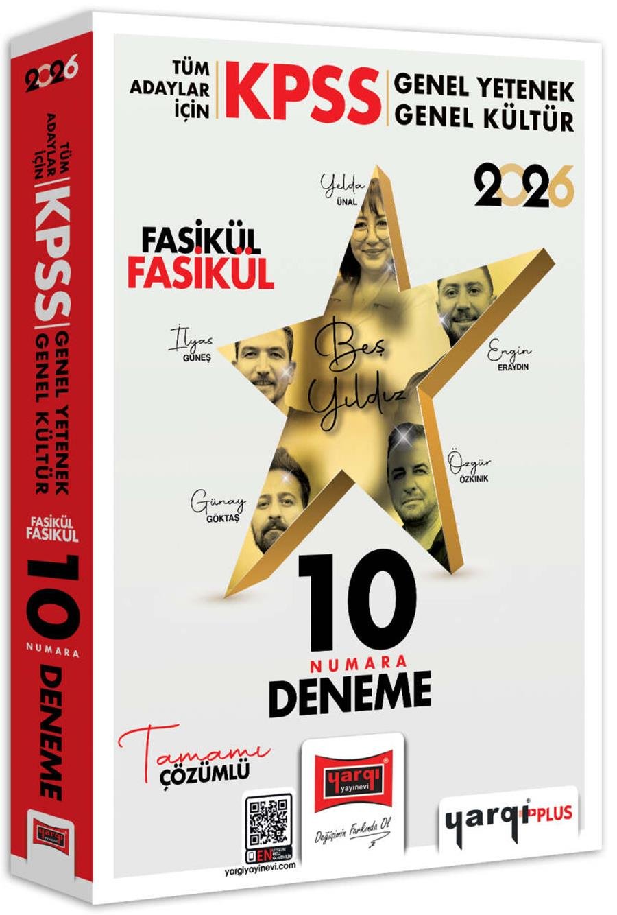 Yargı 2026 KPSS Tüm Adaylar İçin GK-GY Tüm Dersler Fasikül Fasikül On Numara 5 Yıldız 10 Deneme