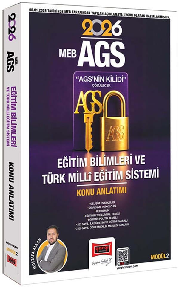 Yargı 2026 MEB AGS Anahtarı Eğitim Bilimleri ve Türk Milli Eğitim Sistemi Konu Anlatımı Modül 2