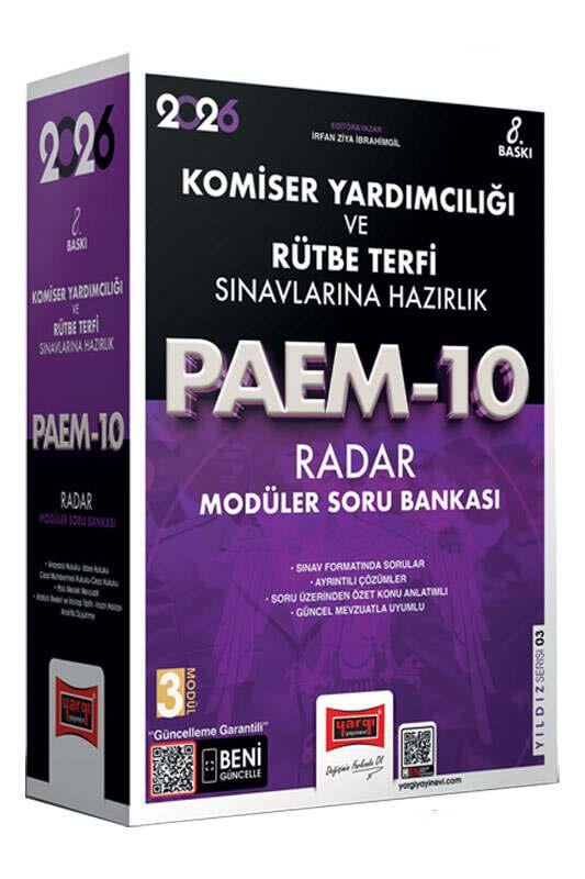Yargı 2026 PAEM Komiser Yardımcılığı ve Rütbe Terfi Sınavlarına Hazırlık Radar Modüler Soru Bankası