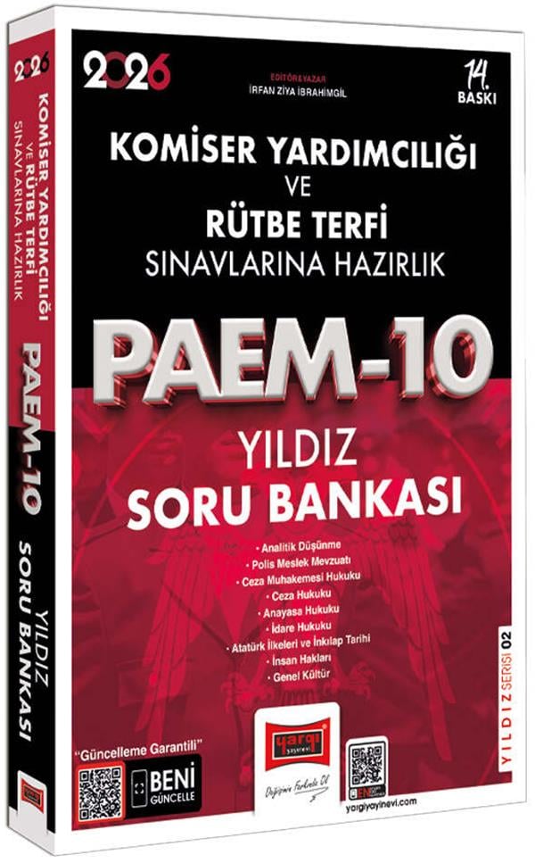 Yargı 2026 PAEM Komiser Yardımcılığı ve Rütbe Terfi Sınavlarına Hazırlık Yıldız Soru Bankası
