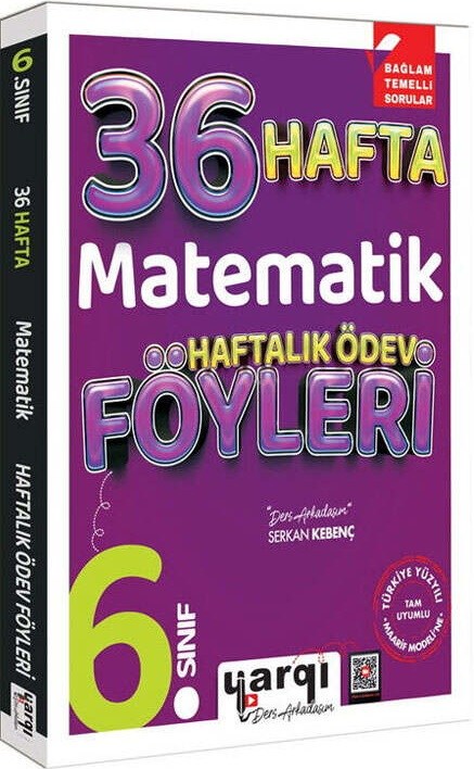 Yargı Ders Arkadaşım 6. Sınıf Matematik 36 Haftalık Ödev Föyleri