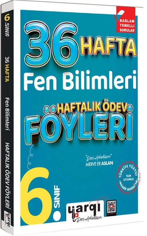 Yargı Ders Arkadaşım 6. Sınıf Fen Bilimleri 36 Haftalık Ödev Föyleri