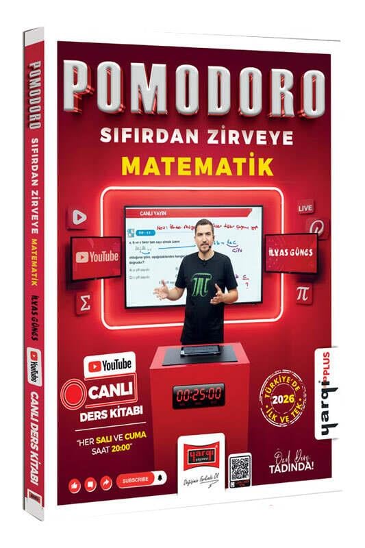 Yargı Pomodoro Sıfırdan Zirveye KPSS ALES DGS MEB AGS TYT AYT Matematik Canlı Ders Kitabı
