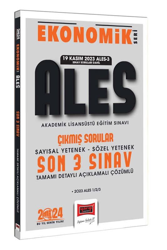 Yargı Yayınları 2024 ALES Ekonomik Seri Çıkmış Sorular Tamamı Çözümlü Son 3 Sınav