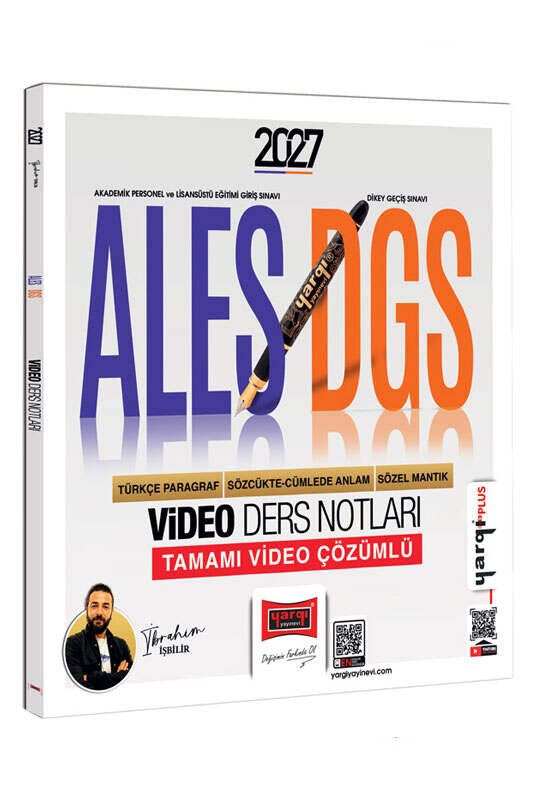 Yargı Yayınları 2027 ALES DGS Türkçe Paragraf Sözcükte Anlam Sözel Mantık Video Ders Notları