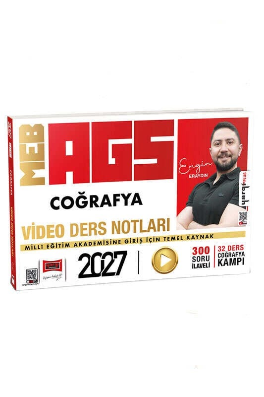 Yargı Yayınları 2027 MEB AGS Coğrafya Video Ders Notları 300 Soru İlaveli