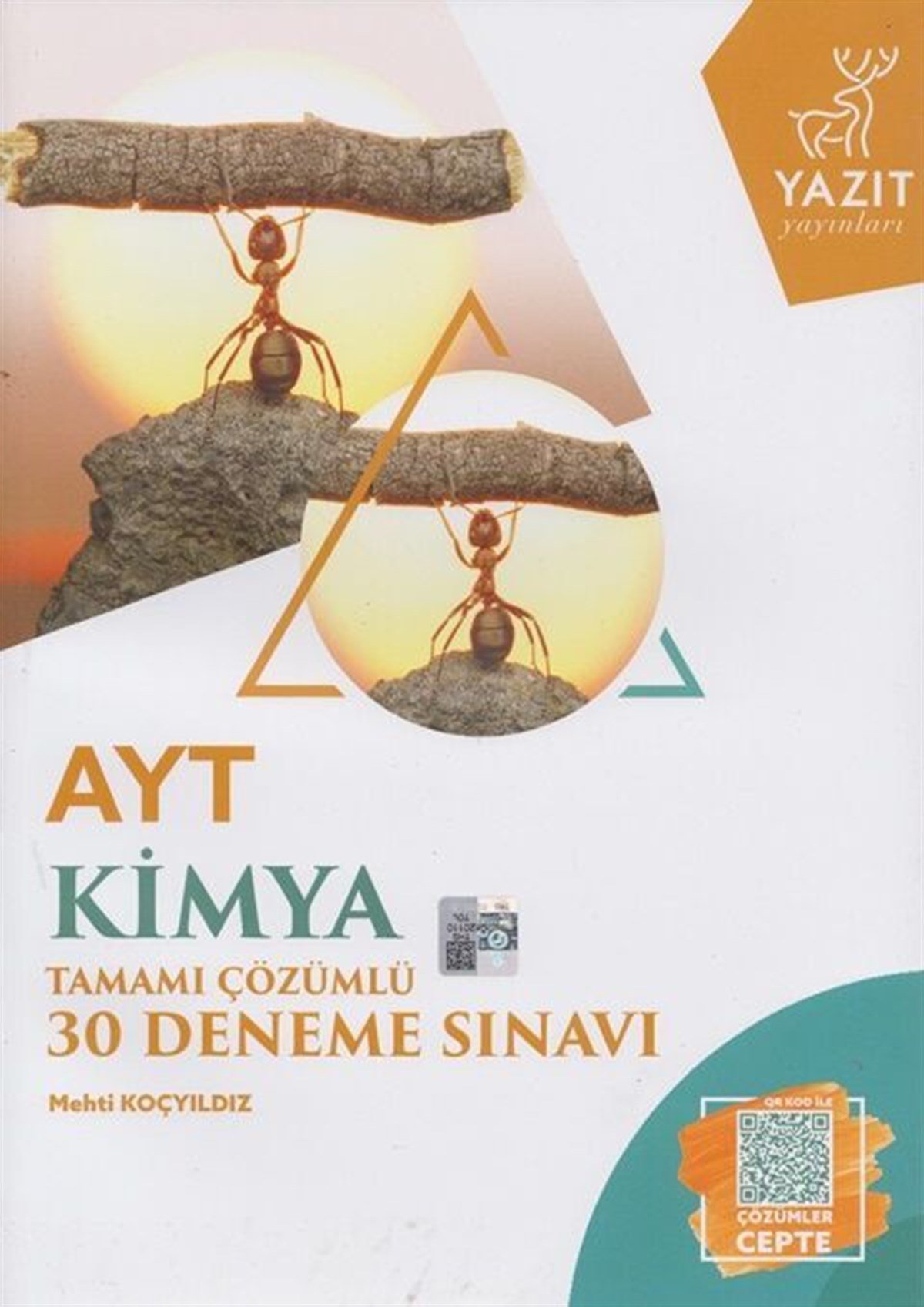 Yazıt Yayınları AYT Kimya Tamamı Çözümlü 30 Deneme Sınavı