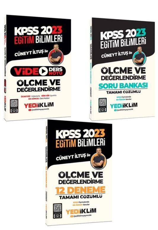 Yediiklim 2023 KPSS Eğitim Bilimleri Ölçme ve Değerlendirme Video Ders Notu-Soru ve 12 Deneme Seti