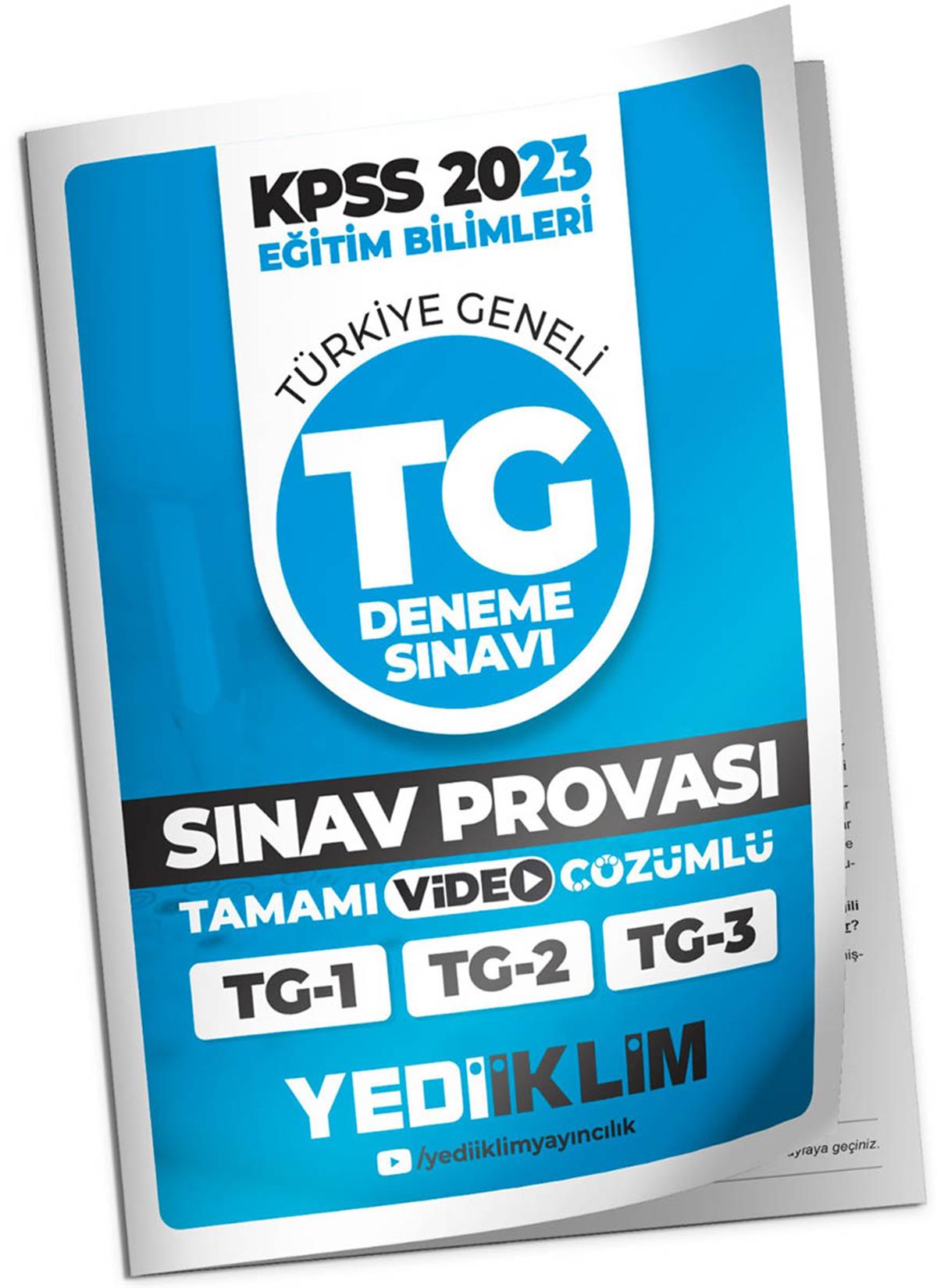 Yediiklim 2023 KPSS Eğitim Bilimleri Türkiye Geneli Sınav Provası Deneme (1-2-3) Tamamı Video Çözümlü