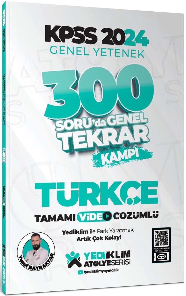 Yediiklim 2024 Kpss Genel Yetenek Türkçe 300 Soruda Tamamı Video Çözümlü Genel Tekrar Kampı