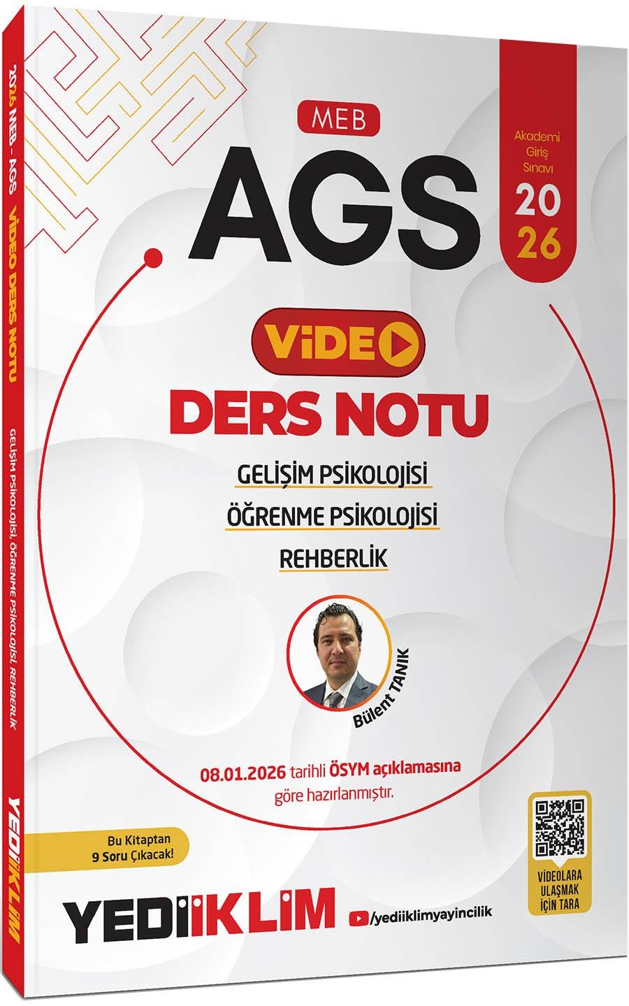 Yediiklim 2026 MEB AGS Gelişim Psikolojisi Öğrenme Psikolojisi ve Rehberlik Video Anlatımlı Ders Notu