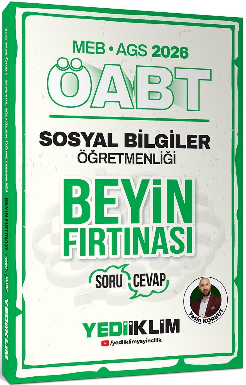Yediiklim 2026 MEB AGS ÖABT Sosyal Bilgiler Öğretmenliği Beyin Fırtınası Soru Cevap