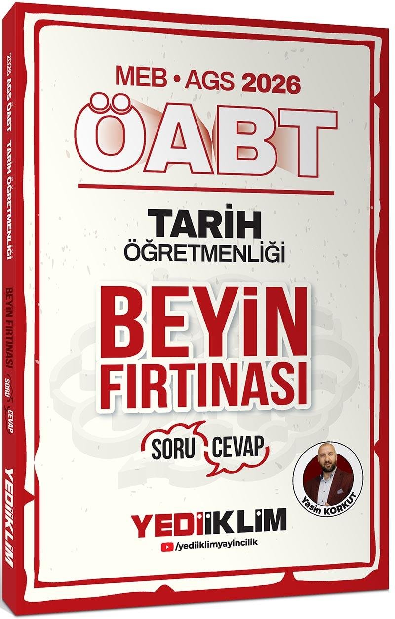 Yediiklim 2026 MEB AGS ÖABT Tarih Öğretmenliği Beyin Fırtınası Soru Cevap