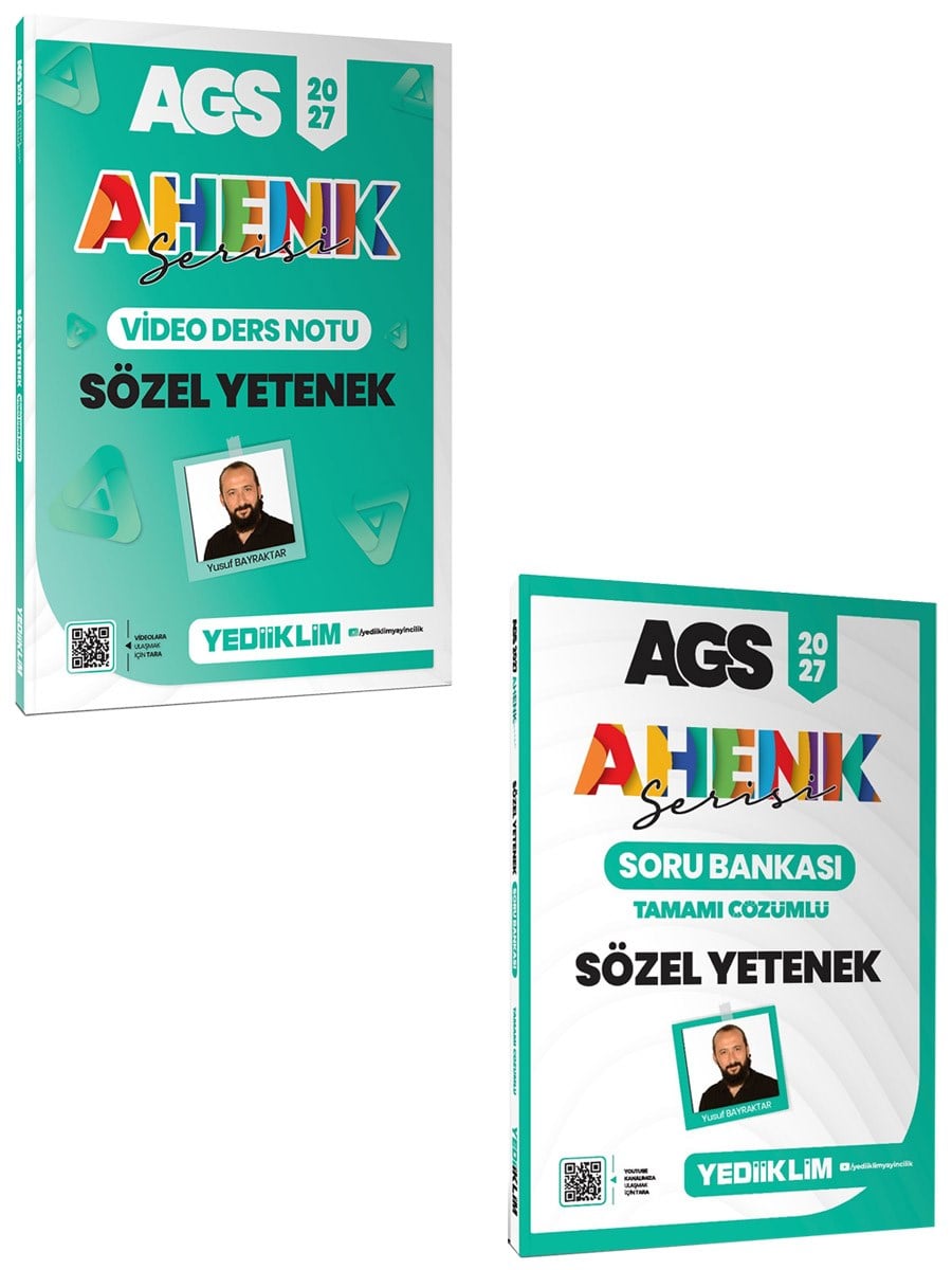 Yediiklim 2027 MEB AGS Ahenk Serisi Sözel Yetenek Konu ve Soru Seti 