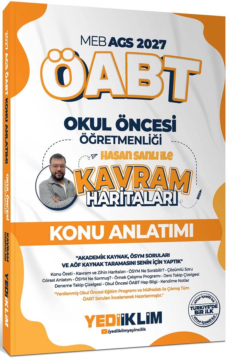 Yediiklim 2027 MEB AGS ÖABT Kavram Haritaları ile Okul Öncesi Öğretmenliği Konu Anlatımı