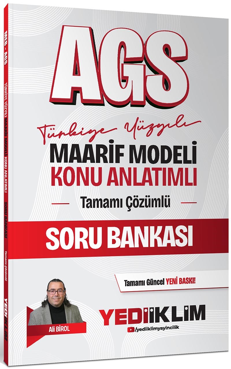 Yediiklim 2027 MEB AGS Türkiye Yüzyılı Maarif Modeli Konu Anlatımlı Tamamı Çözümlü Soru Bankası