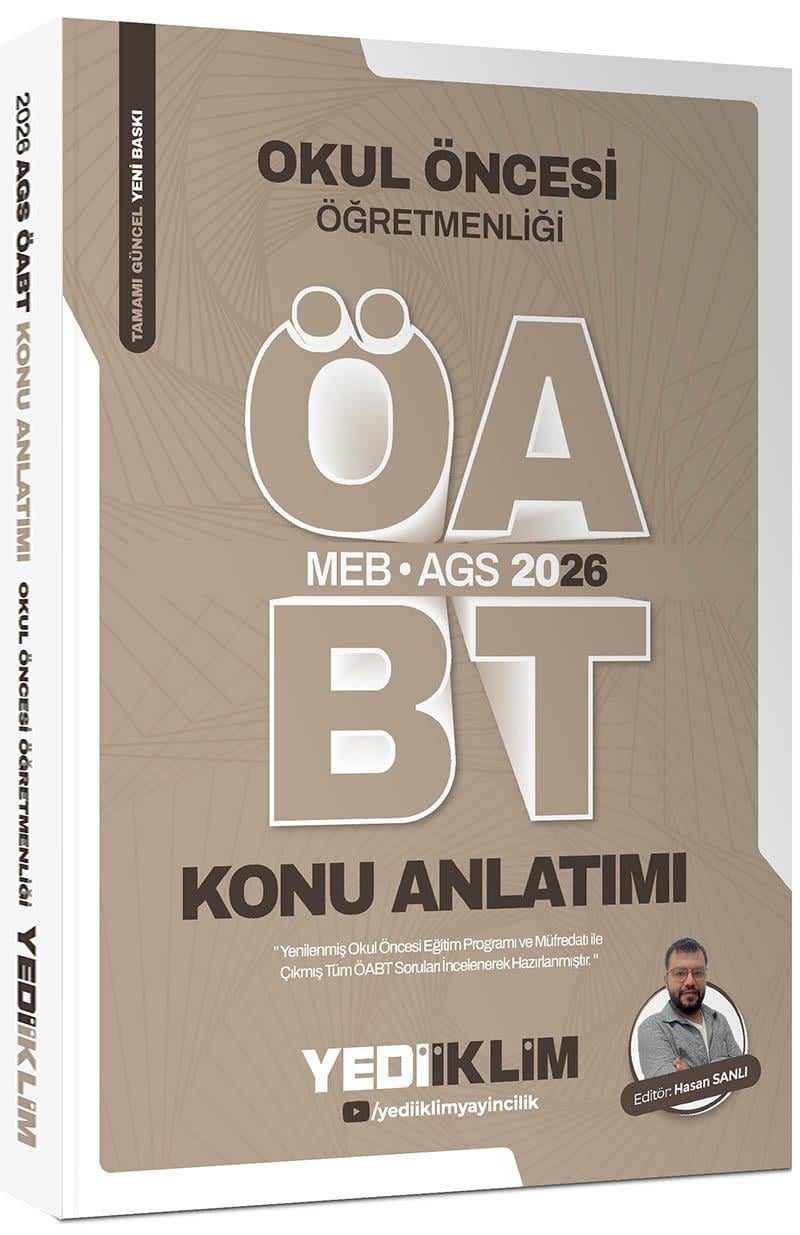 Yediiklim MEB AGS ÖABT Okul Öncesi Öğretmenliği Konu Anlatımı Hasan Sanlı
