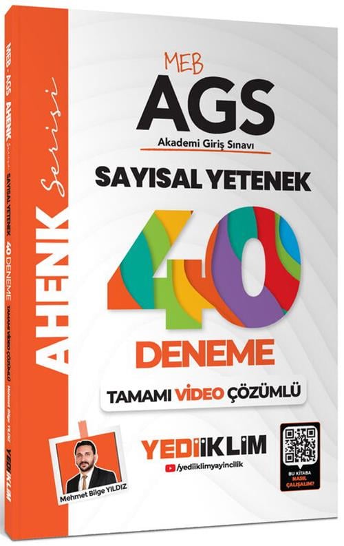 Yediiklim Meb Ags Sayısal Yetenek Tamamı Video Çözümlü 40 Deneme Mehmet Bilge Yıldız