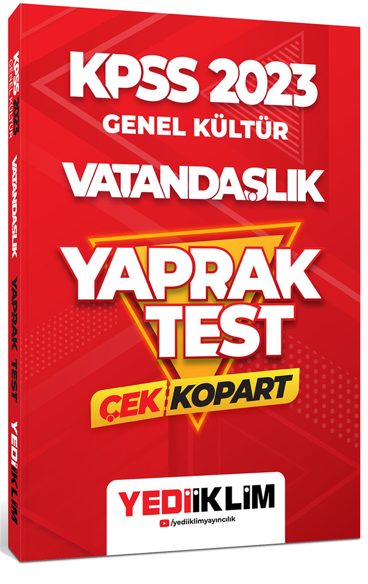Yediiklim Yayınları 2023 KPSS Genel Kültür Vatandaşlık Çek Kopart Yaprak Test