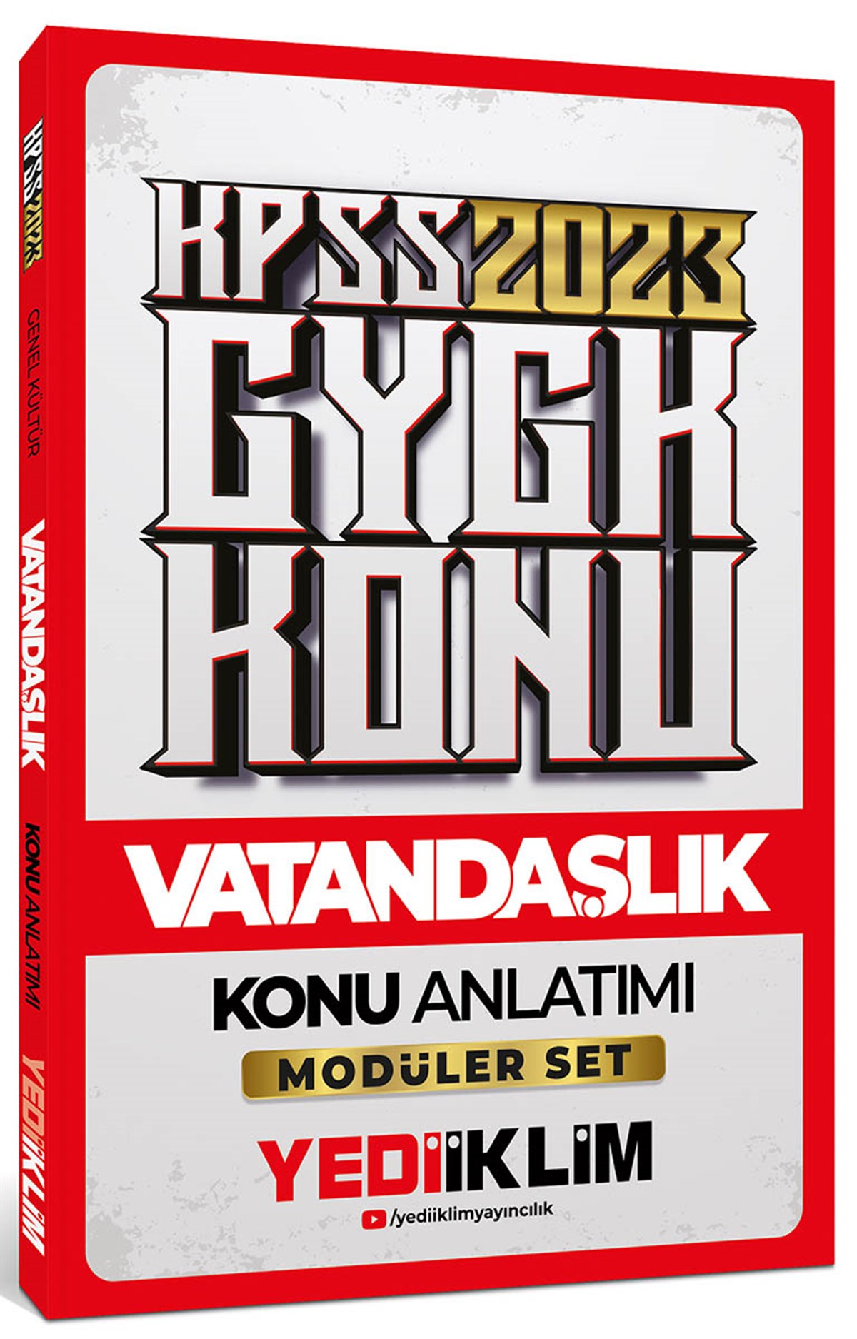 Yediiklim Yayınları 2023 KPSS Genel Kültür Vatandaşlık Konu Anlatımı Modüler Set İçerisindeki