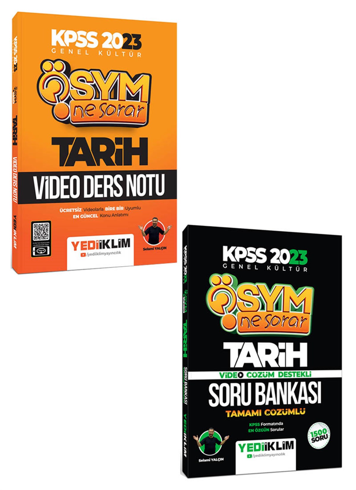 Yediiklim Yayınları 2023 KPSS Genel Kültür Ösym Ne Sorar Tarih Video Ders Notu+Soru Bankası Seti
