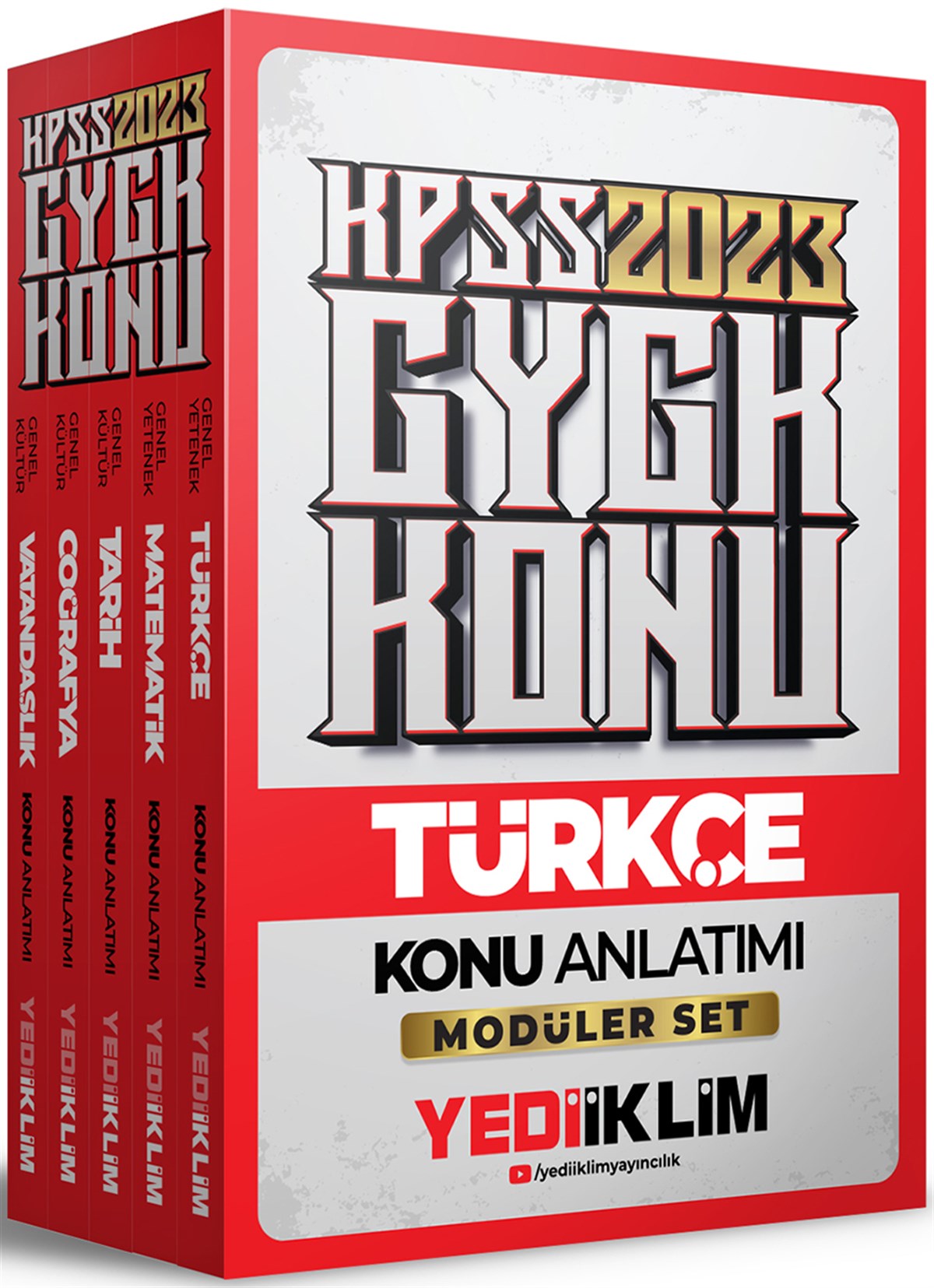 Yediiklim Yayınları 2023 KPSS Genel Yetenek Genel Kültür Konu Anlatımlı Modüler Set