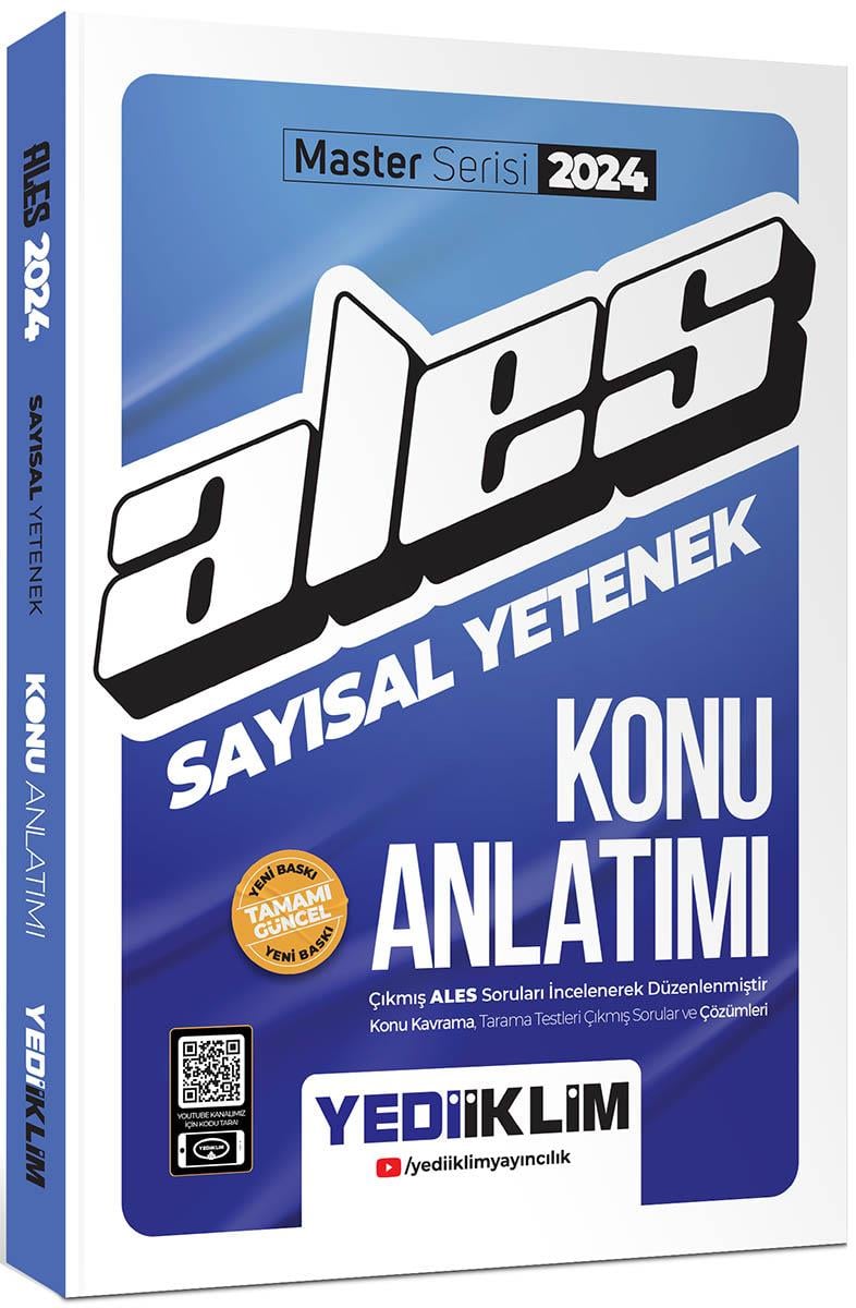 Yediiklim Yayınları 2024 Ales Sayısal Yetenek Konu Anlatımı