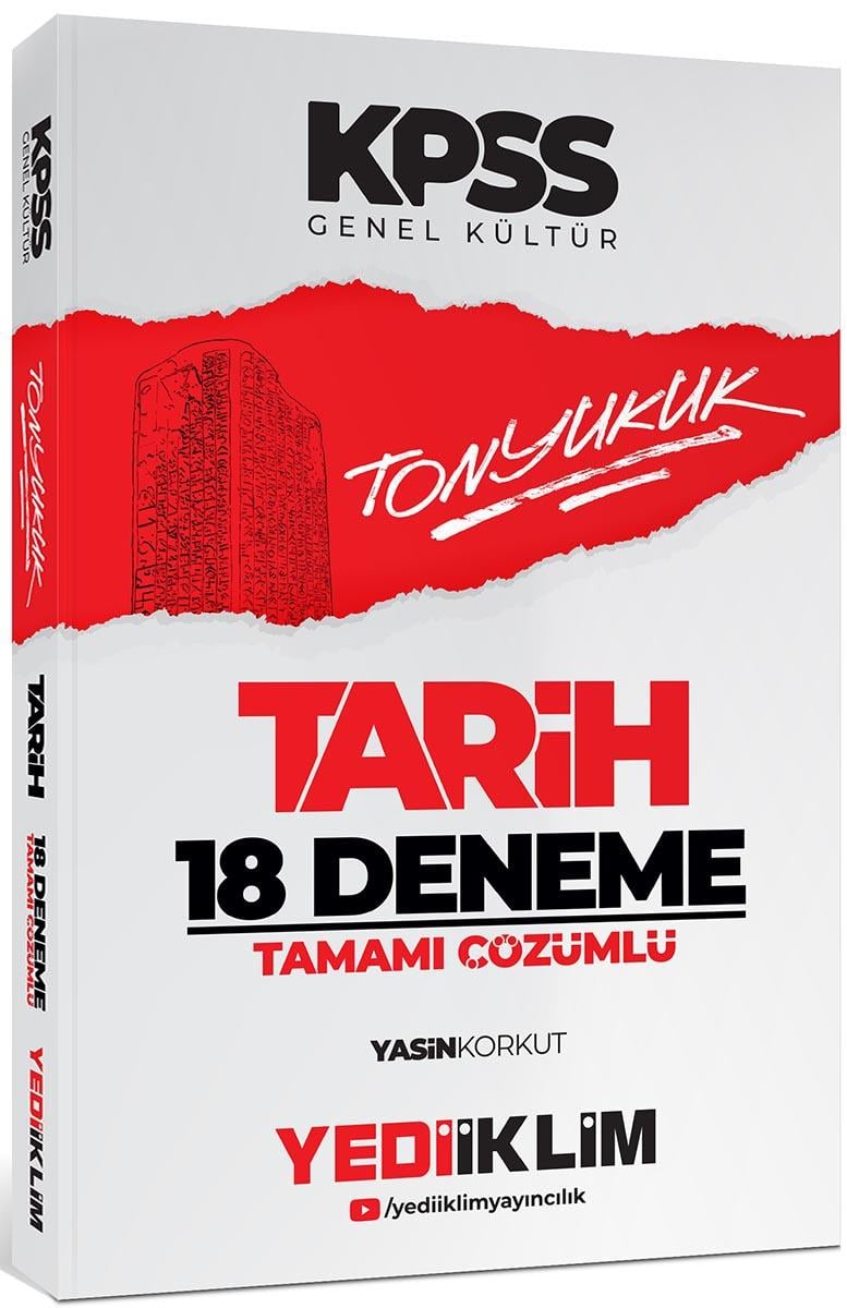Yediiklim Yayınları 2024 Kpss Tonyukuk Tarih Tamamı Çözümlü 18 Deneme